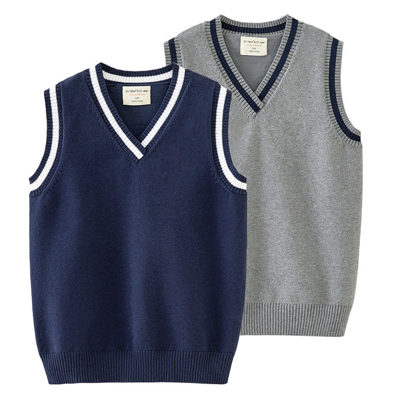 Kid Big Kid Unisex Striped Color-blocking Vests Waistcoats Wholesale 221206794