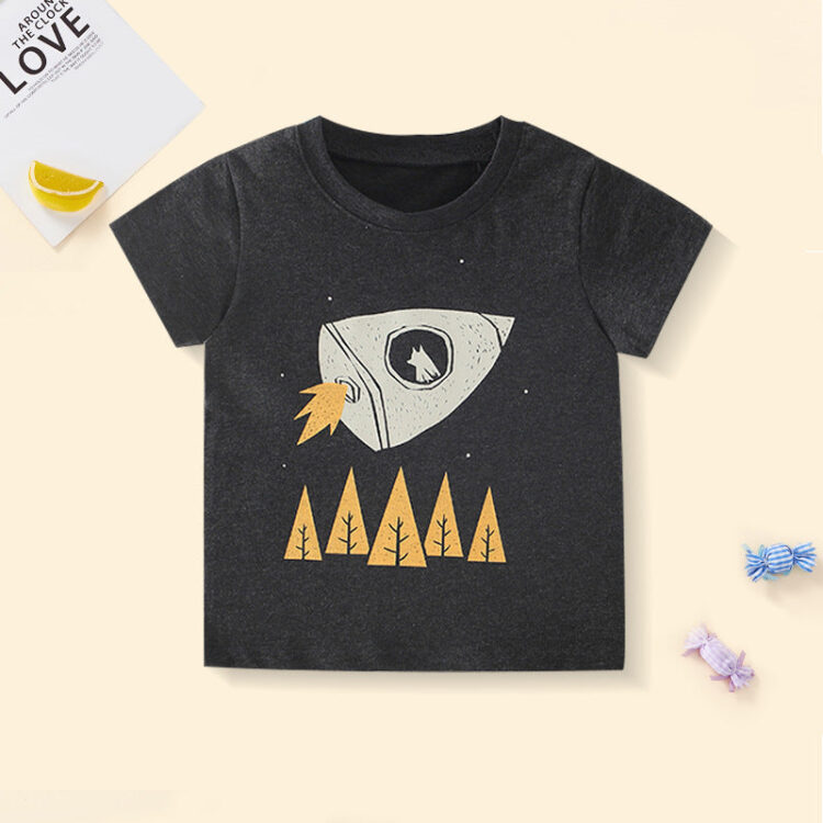 Kid Boys Cartoon Print T-Shirts Wholesale 250403120