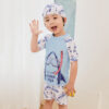 Kid Boys Letters Animals Print Beach Swimwears Wholesale 220606285
