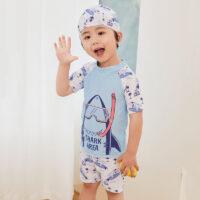 Kid Boys Letters Animals Print Beach Swimwears Wholesale 220606285