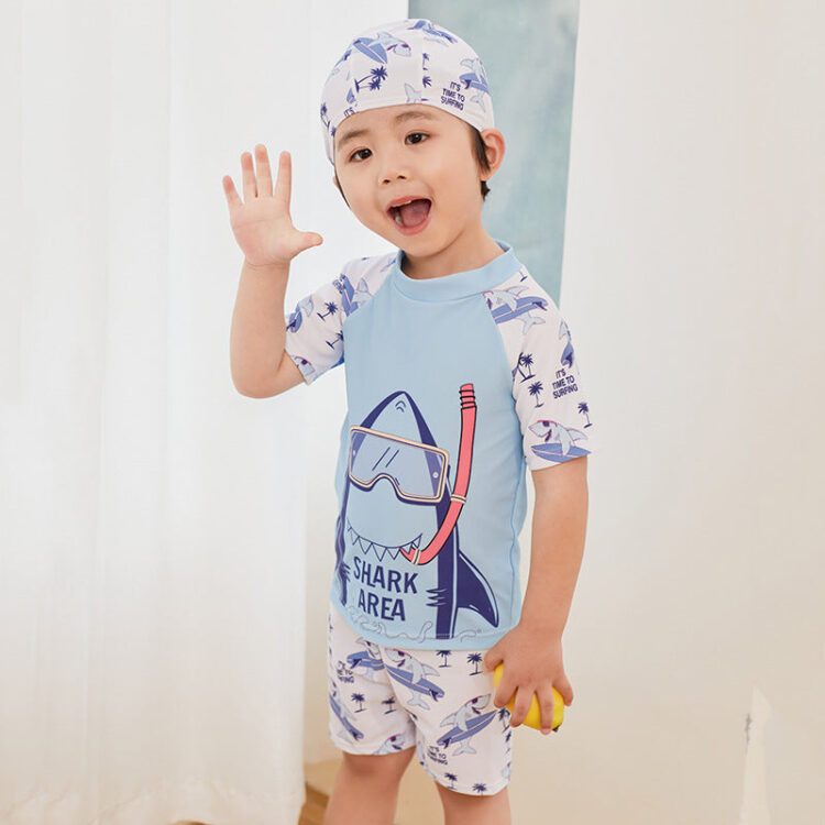 Kid Boys Letters Animals Print Beach Swimwears Wholesale 220606285