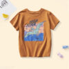 Kid Boys Letters Cartoon Print Tops Wholesale 250403116
