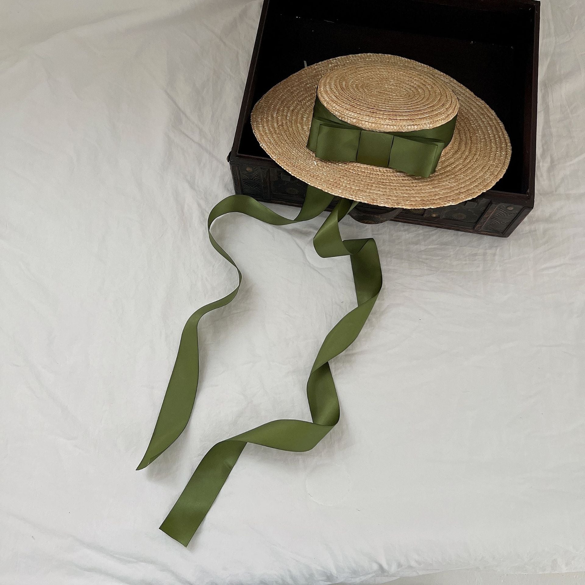 Kid Girls Bow Ribbon Hats Wholesale 220616472