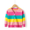 Kid Girls Color-blocking Crochet Cardigan Wholesale 22113032