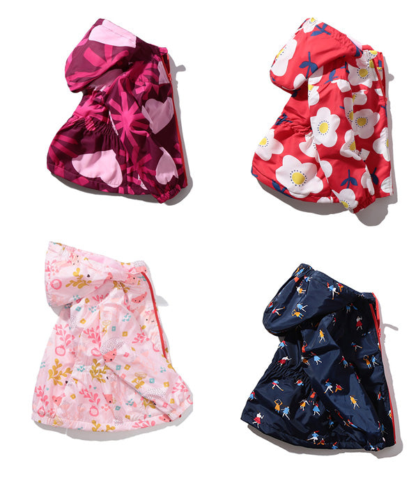 Kid Girls Flower Love heart Cartoon Print Jackets Outwears Wholesale 22110737