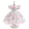 Kid Girls Flower Print Dressy Princess Dresses Wholesale 230803192