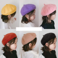 Kid Girls Solid Color Accessories Hats Wholesale 22101003