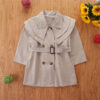 Kid Girls Solid Color Coats Wholesale 220711295