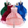 Kid Girls Solid Color Dressy Princess Dresses Wholesale 23080358