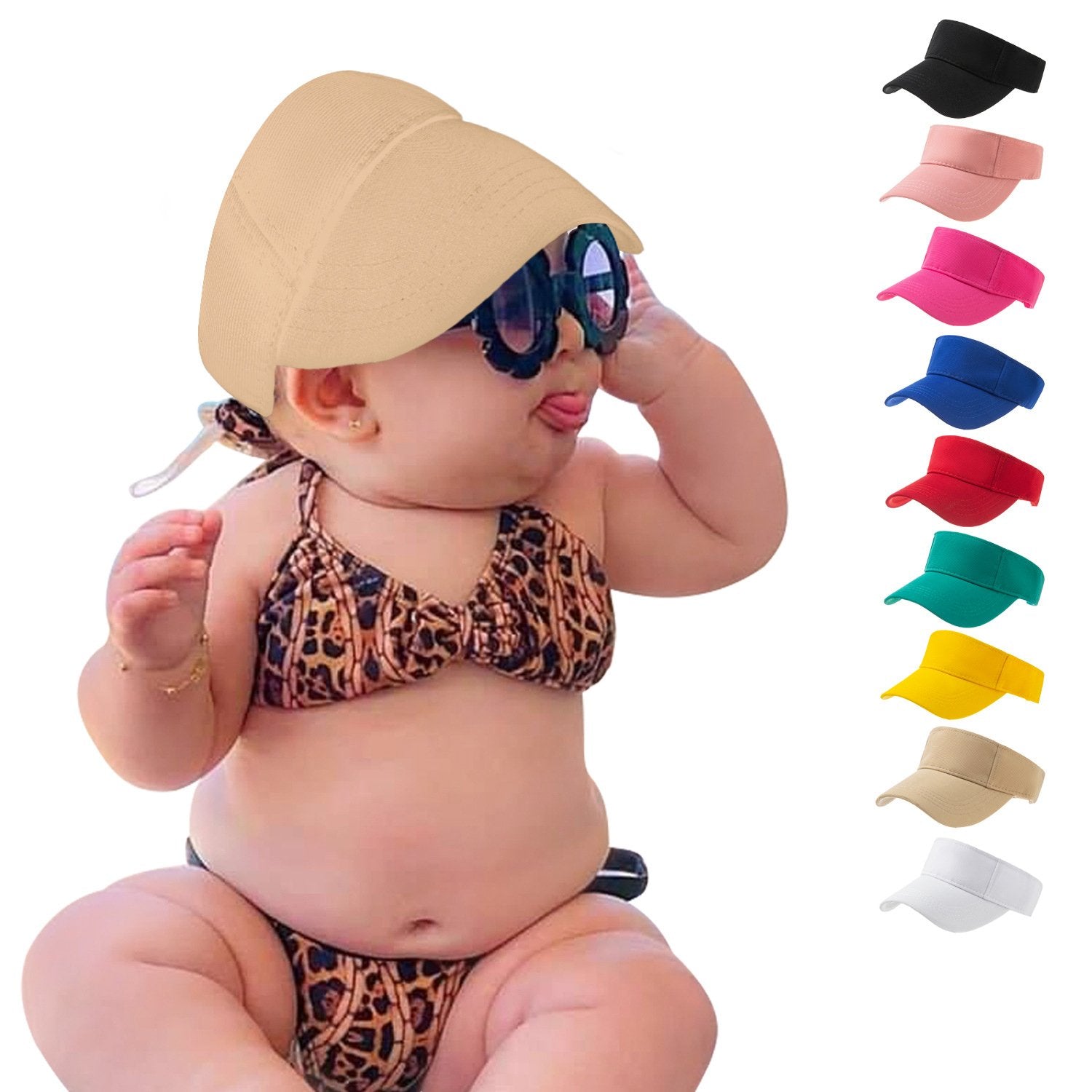 Kid Solid Color Visor Hat Wholesale 14301381