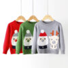 Kid Unisex Animals Cartoon Crochet Christmas Sweaters Wholesale 22113016