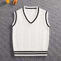 Kid Unisex Color-blocking Crochet Tank Tops Wholesale 22113007