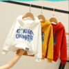 Kid Unisex Letters Cartoon Print Hoodies Swearshirts Wholesale 220914408