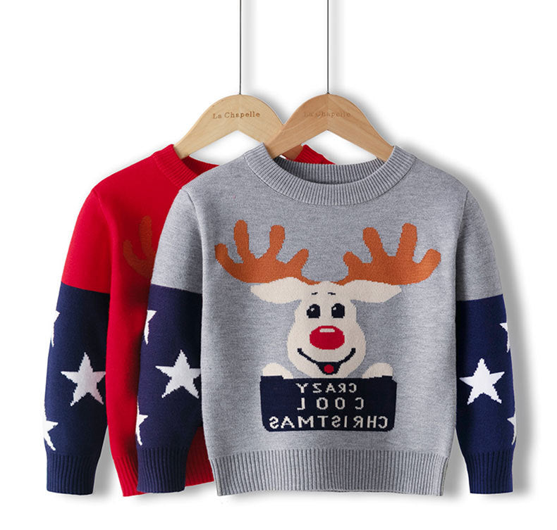 Kid Unisex Letters Color-blocking Cartoon Crochet Sweaters Wholesale 22113031