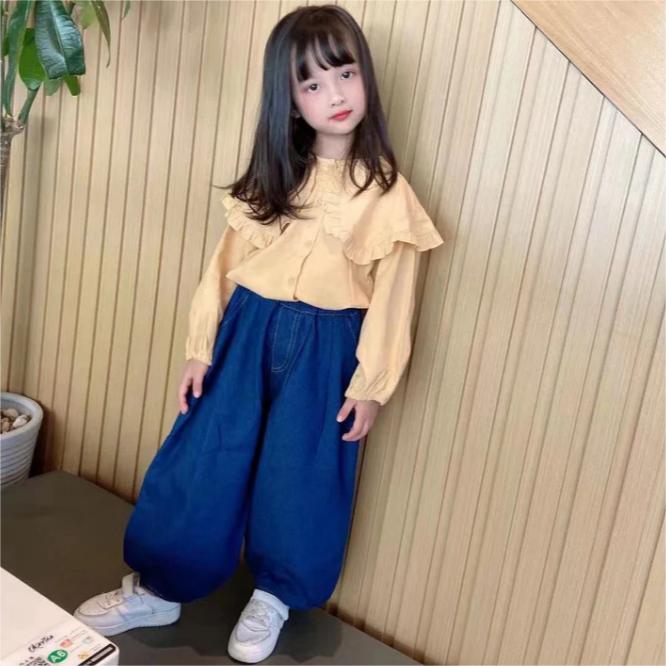 Kid Unisex Solid Color Pants Jeans Wholesale 220914293