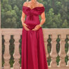 Off-Shoulder Maternity Dress