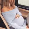 Off Shoulder Sexy Maternity Sweater Dress Women's Clothing