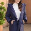 Plus Size Women Autumn and Winter Hooded Warm Padded Jacket