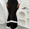 Plus Size Women Elegant Layered Skirt