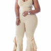 Plus Size Women pleated jumpsuit