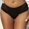 Plus Size Women's Thong Striped Underwear