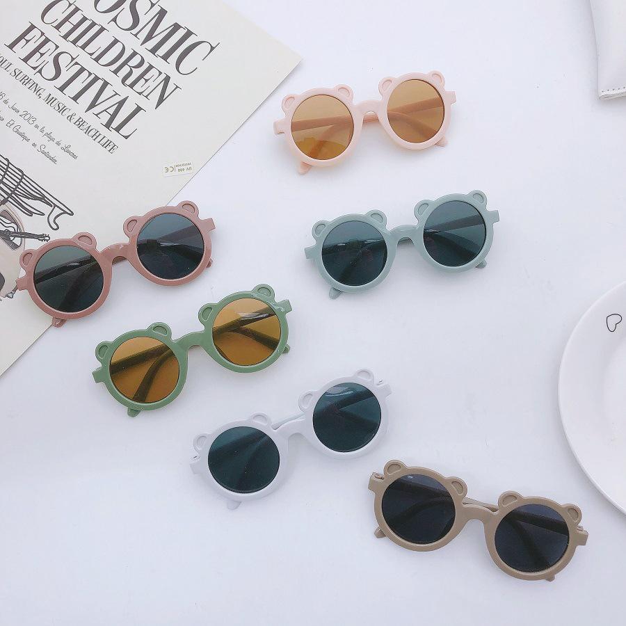 Round Frame Bear Sunglasses Wholesale 49021046