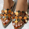 Sequins Flat Sandals