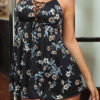 Sexy Floral Lace-Up Strap Lingerie Set