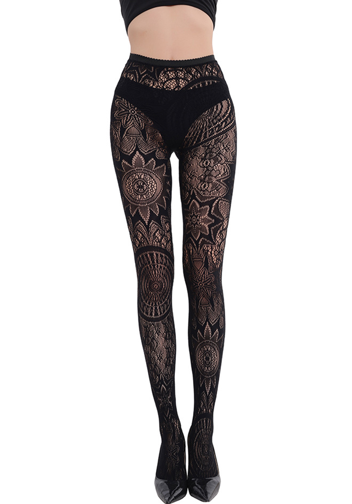 Sexy Jacquard Fishnet Stockings