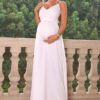 Solid Color Backless Maternity Dress