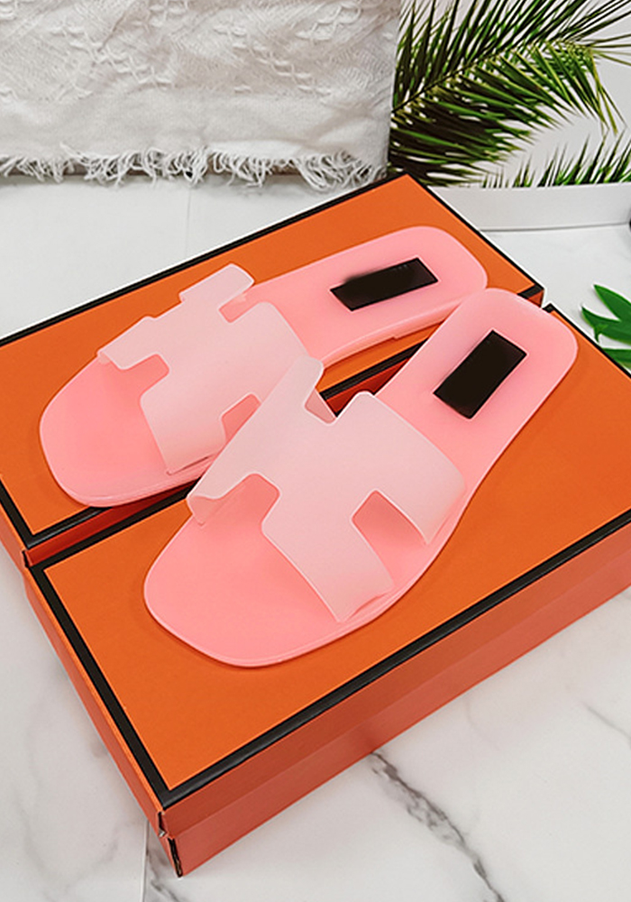 Summer Flat Solid Color Sandals Slippers