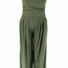 Summer Plus Size Women's Sleeveless High Waist Slim Wide Leg Jumpsuit