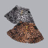 Toddler Girl Button Decor Leopard Print Skirt Wholesale 40725412