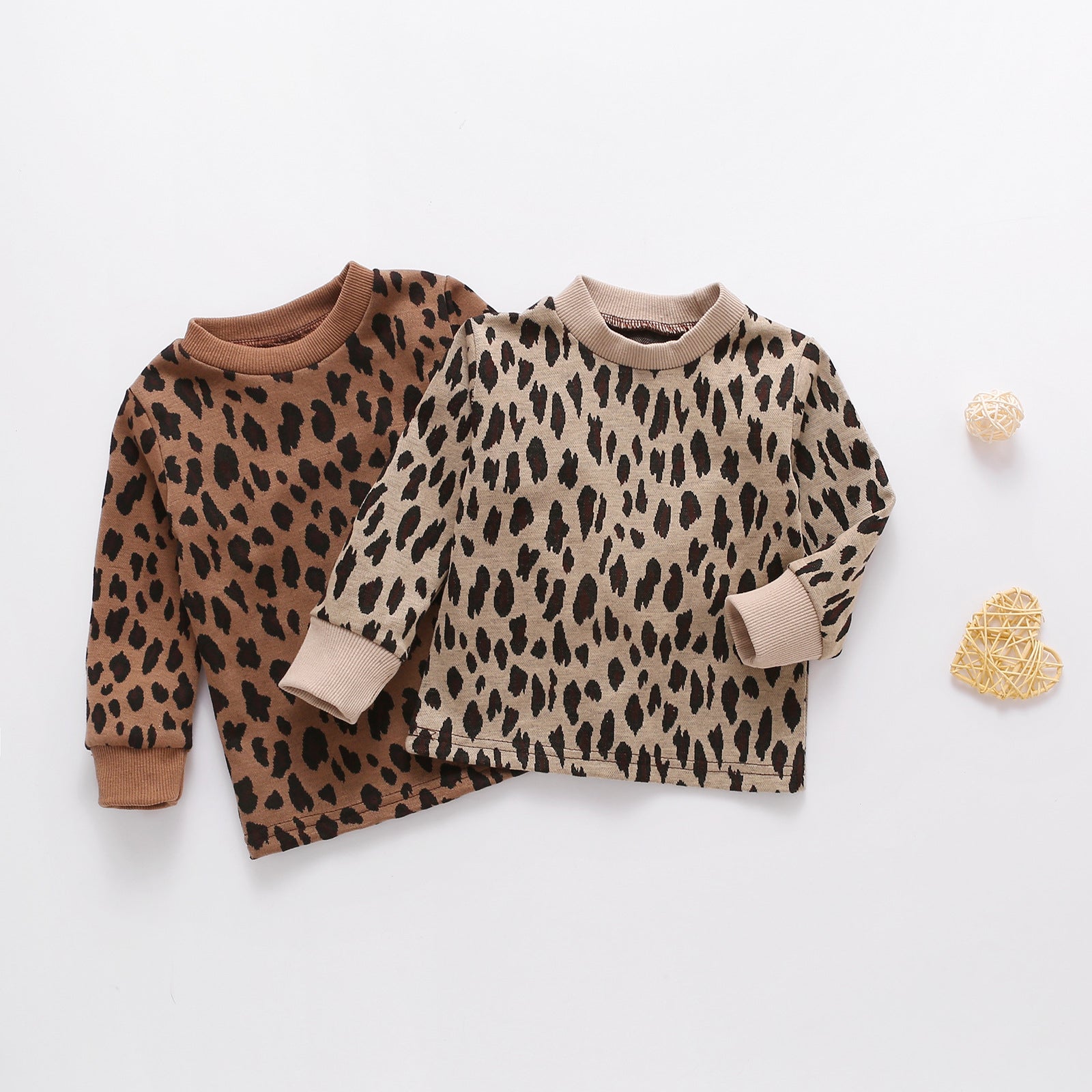 Toddler Kid Girl Leopard Pullover Wholesale 15304792