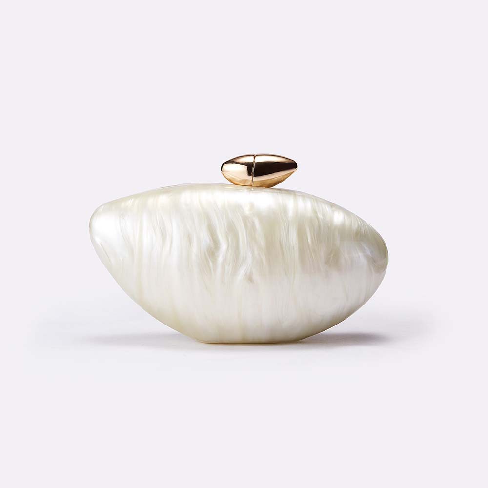 Transparent Fashion Bullet-Shaped Acrylic Evening Clutch for Women