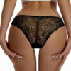Valentine's Day Women's Sexy Lace Panties Black Low Waist Temptation Briefs