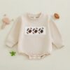 Wholesale 0-12M Baby Sports Round Neck Rugby Letter Emb