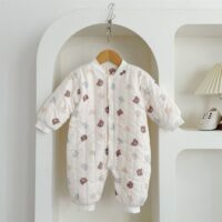Wholesale 0-18M Baby Bear Fall Winter Cotton Jumpsuit W