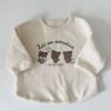 Wholesale 0-18M Baby Bear Round Neck Cotton Bottoming T