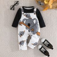 Wholesale 0-18M Baby Boys Animal Long Sleeve Printed Ju