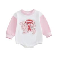 Wholesale 0-18M Baby Letter Embroidery Contrast Long Sl