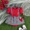 Wholesale 0-18M Baby Plaid Strawberry Pattern Bodysuit