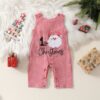 Wholesale 0-18M Baby Santa Claus Sleeveless Lattice Jum