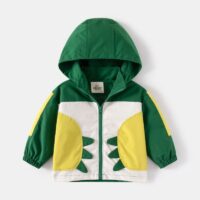 Wholesale 18M-6Y Toddler Boys Dino Hooded Casual Jacket