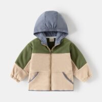 Wholesale 18M-6Y Toddler Boys Polar Fleece Colorblock H