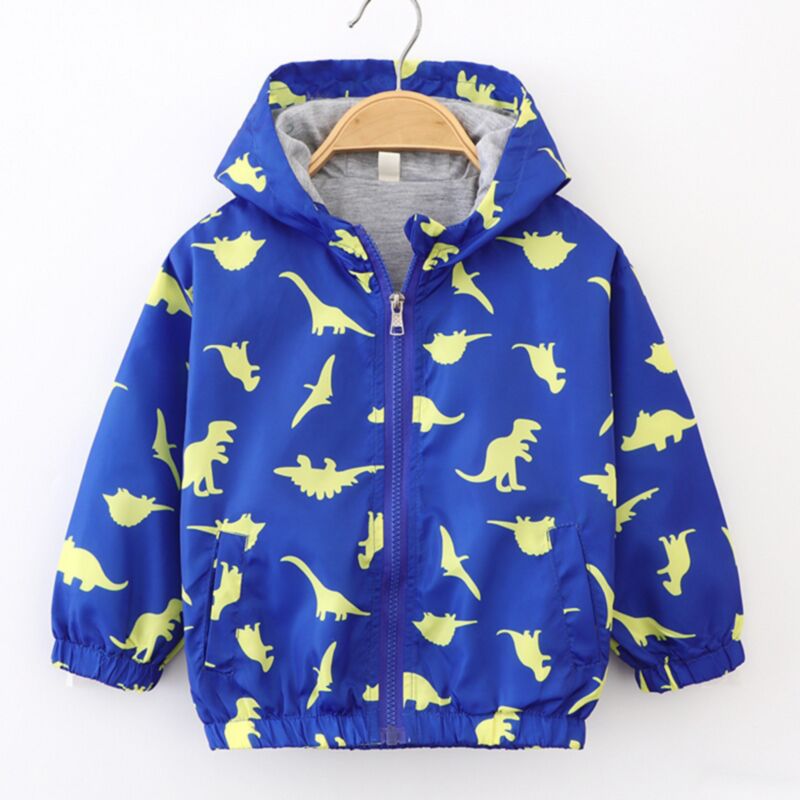Wholesale 18M-6Y Toddler Girls Dinosaur Long Sleeve Jac