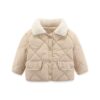 Wholesale 18M-6Y Unisex Rhombus Thickened Fur Collar Co