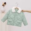 Wholesale 18M-6Y Unisex Rhombus Thickened Warm Fur Coll