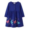Wholesale 18M-7Y Toddler Girls Butterfly Polka Dots Lon