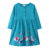 Wholesale 18M-7Y Toddler Girls Cartoon Polka Dots Long-